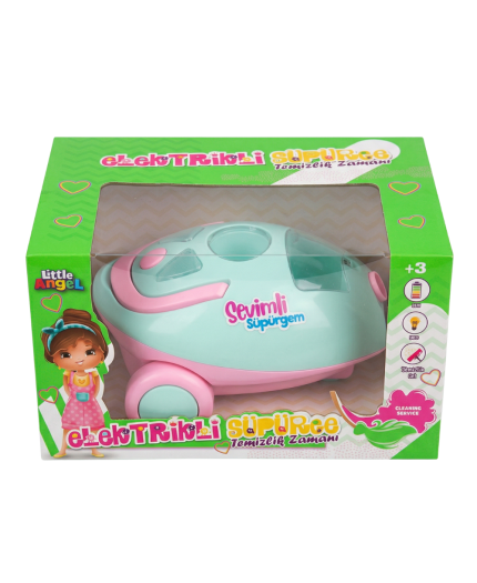 Işıklı ve Sesli Elektrikli Oyuncak Süpürge