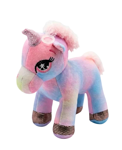 Gökkuşağı Renkli Peluş Unicorn